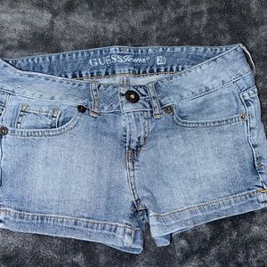Guess Light Blue Jean Shorts for Women